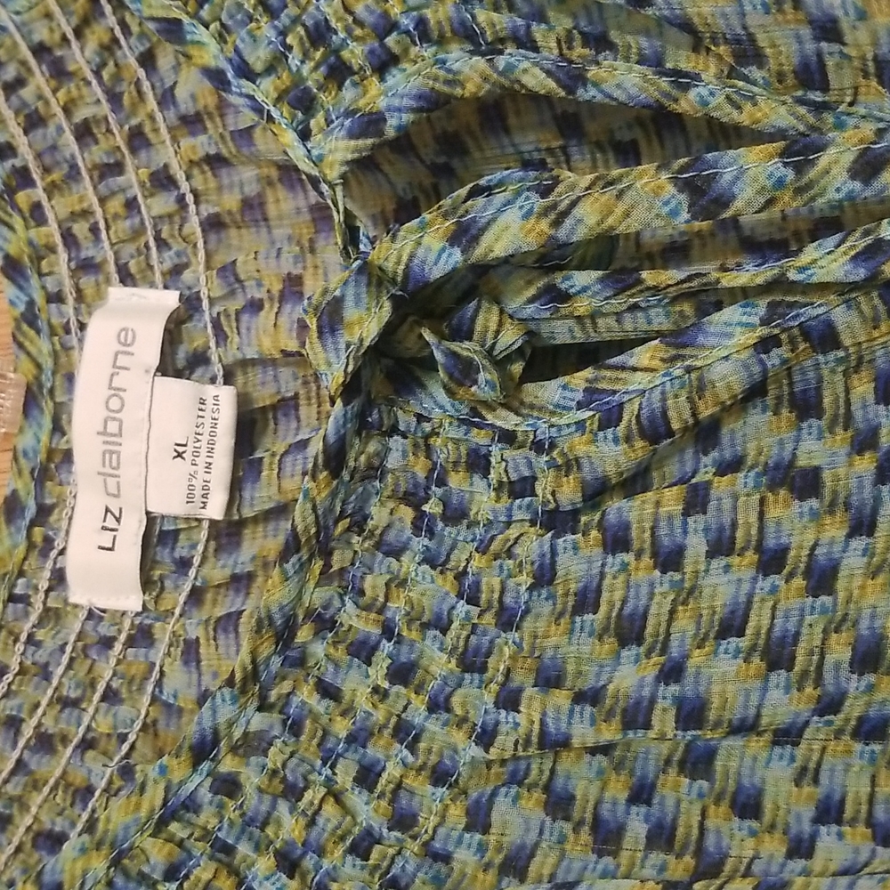 Liz Claibore sheer blouse - Picture 3 of 5